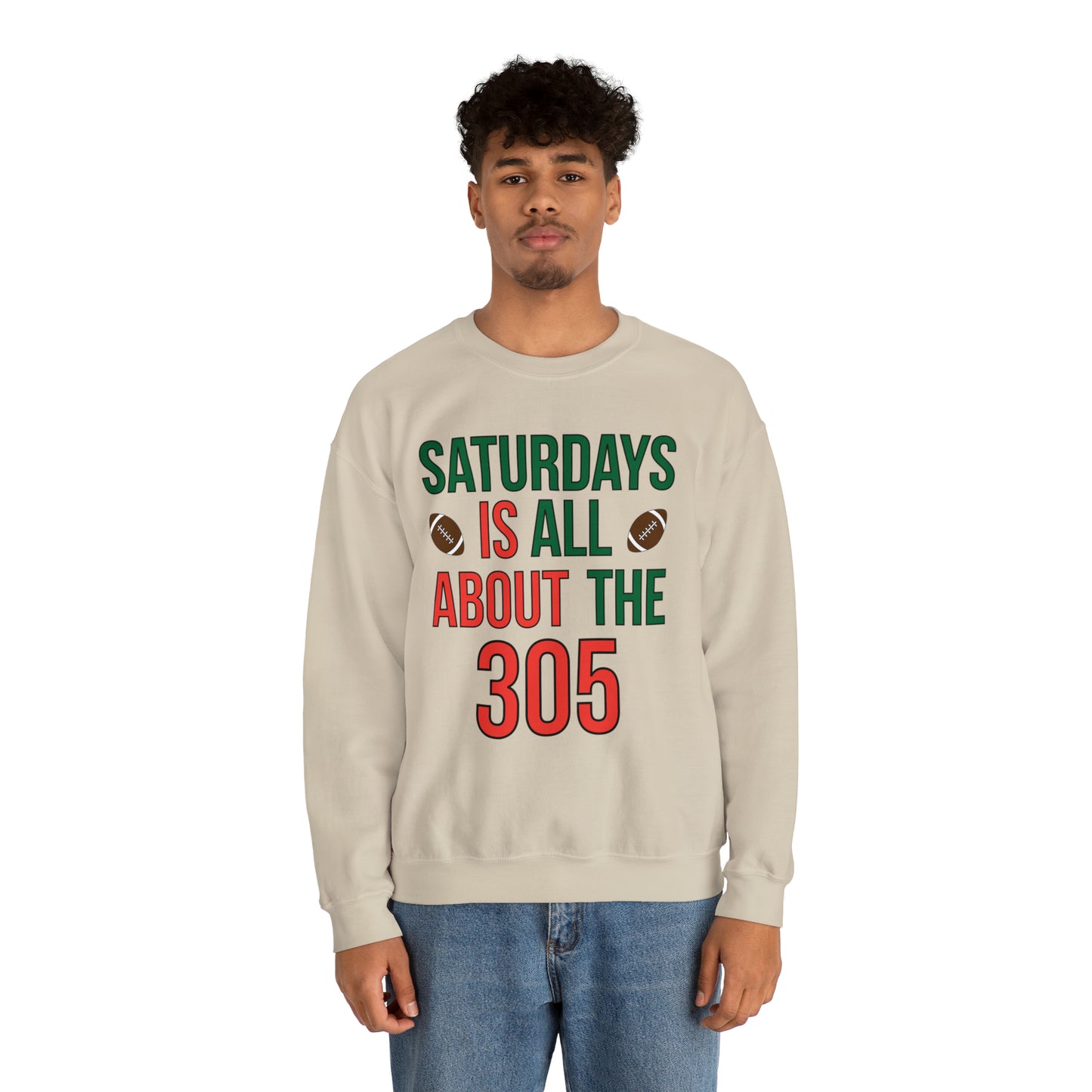 Saturdays is all about the 305 Crewneck Sweatshirt