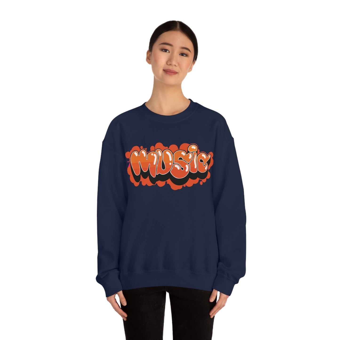 Music graffiti Crewneck Sweatshirt