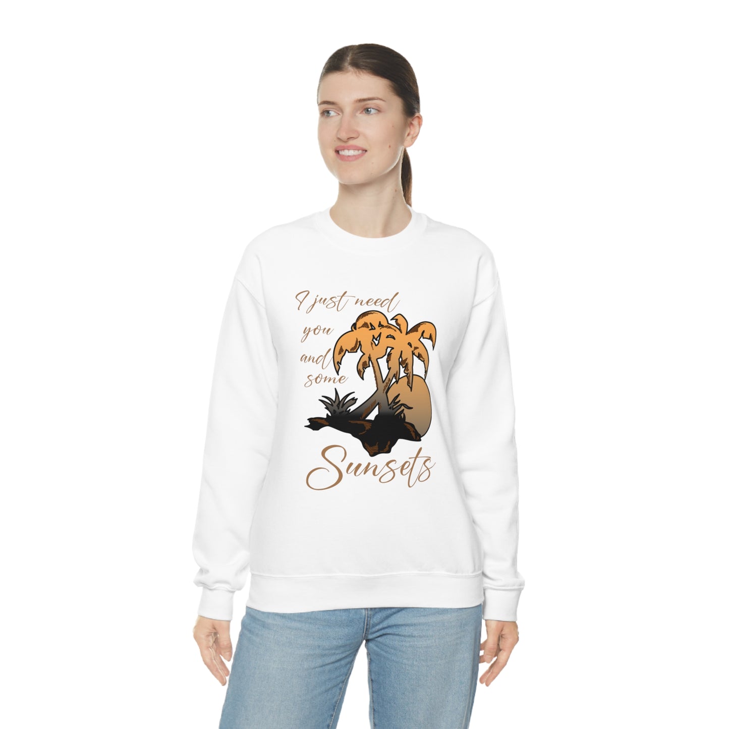 Just You and Some Sunsets Crewneck Sweatshirt