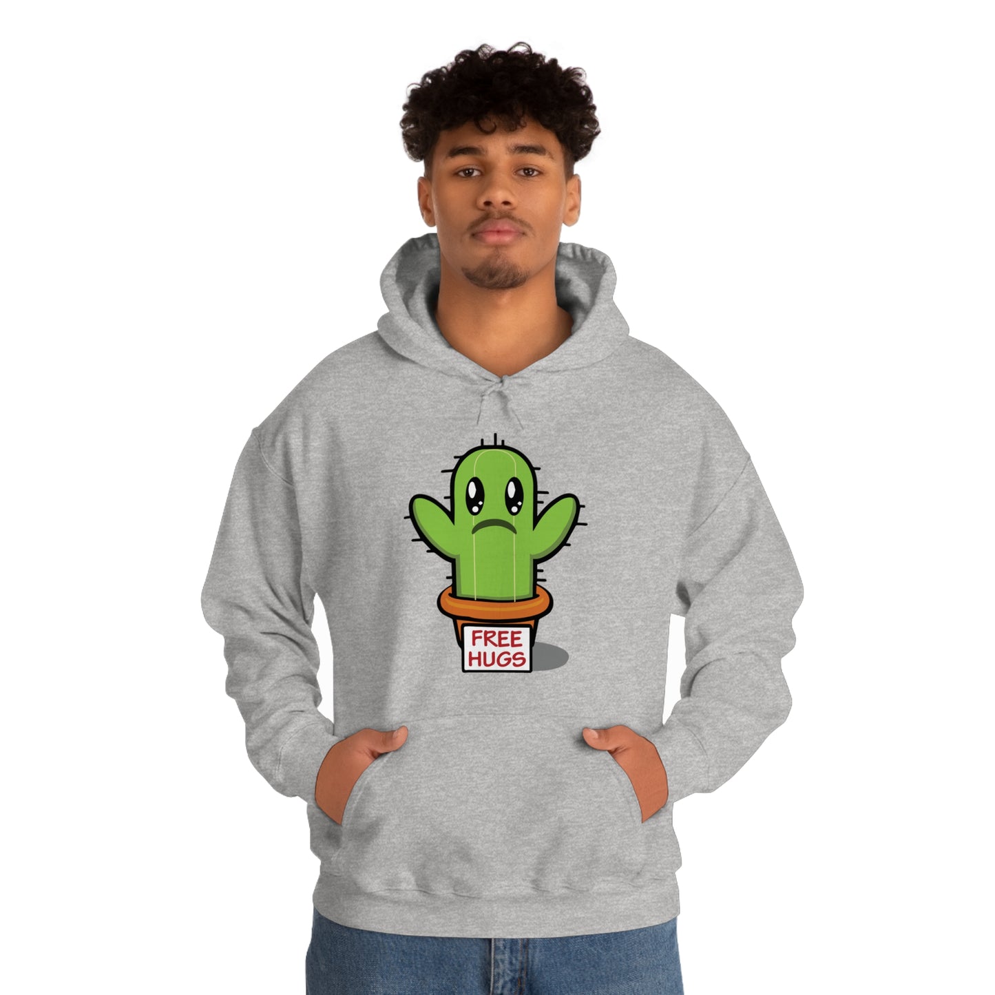 Free hugs sad cactus Hoodie