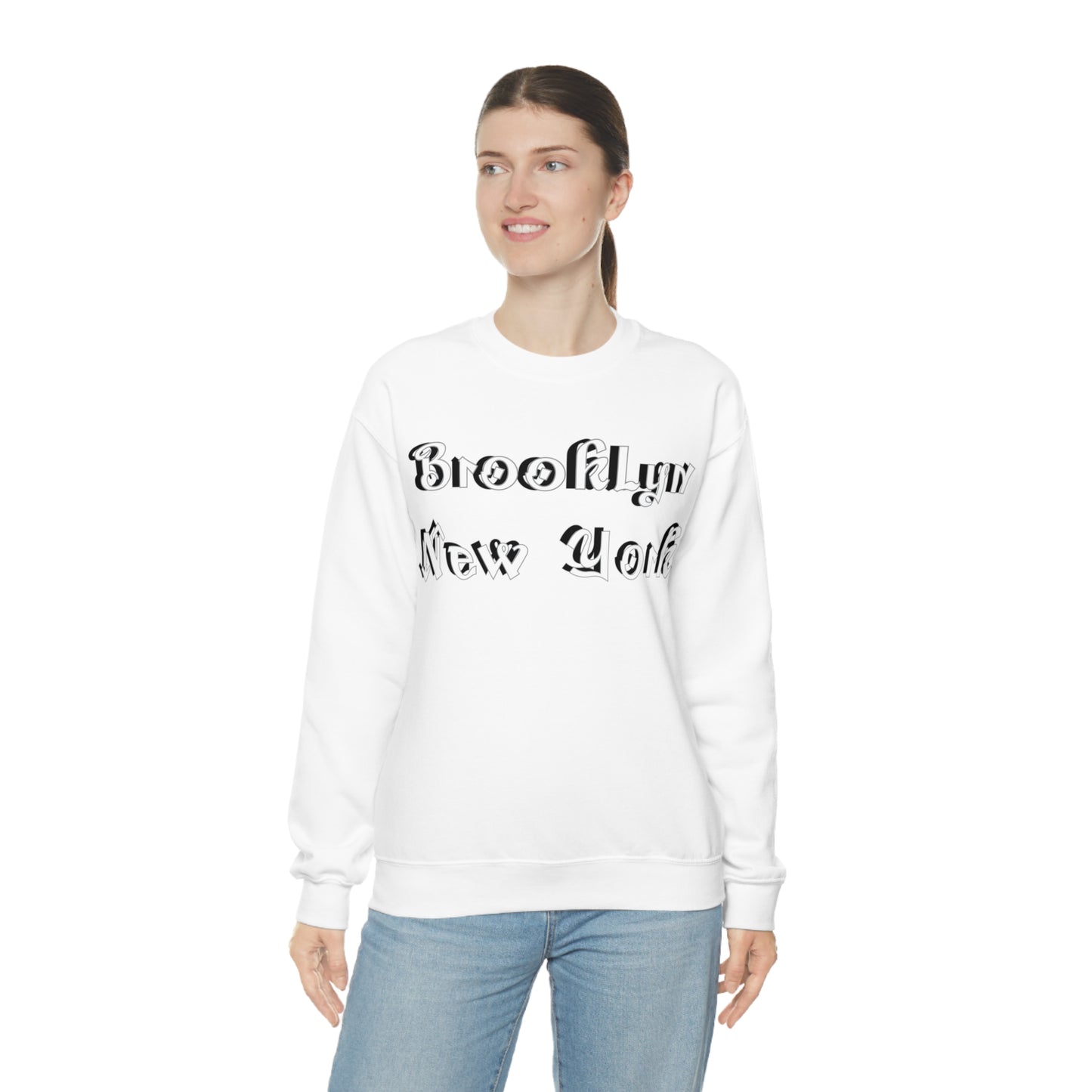 Brooklyn New York Graffitti Crewneck Sweatshirt