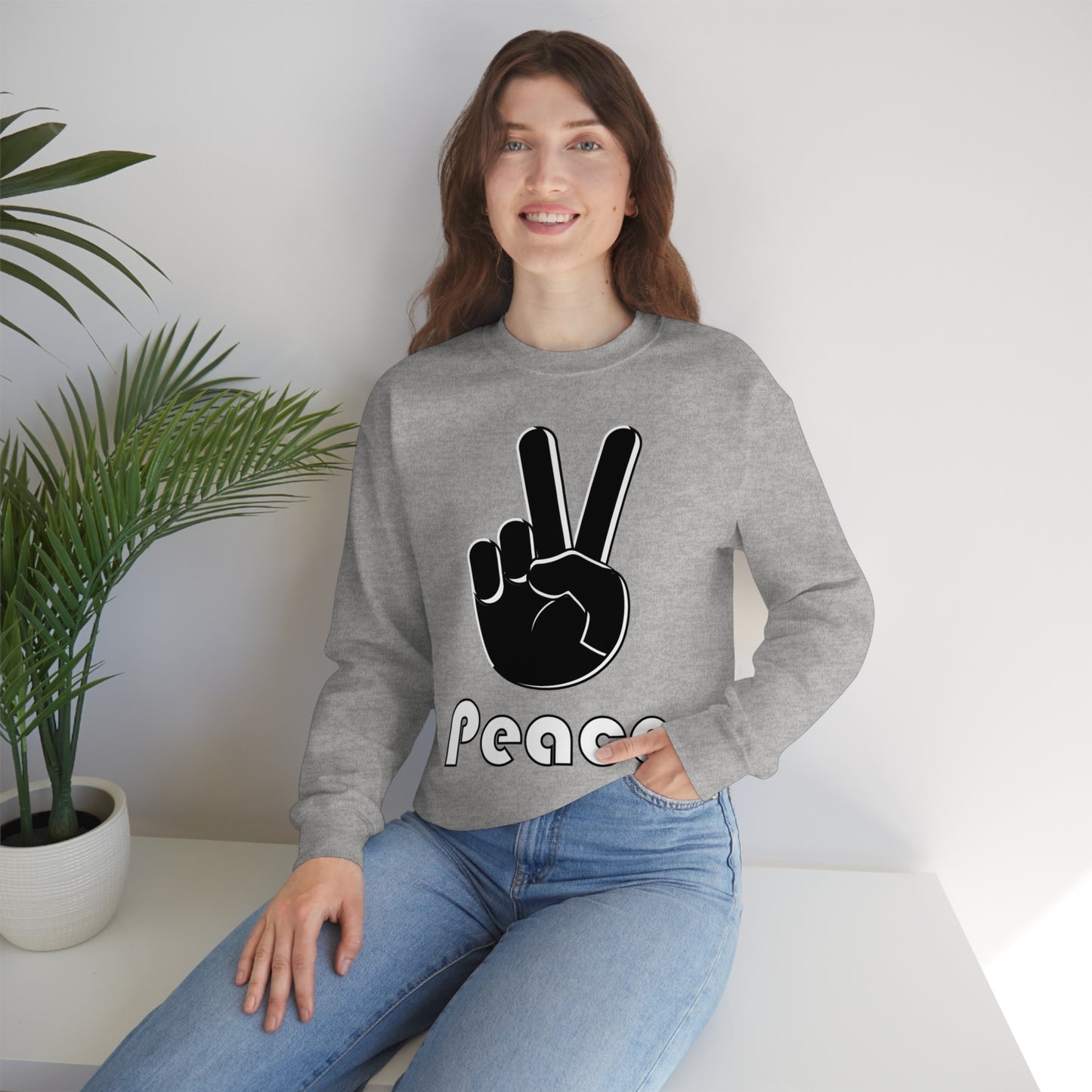 Peace Hand Crewneck Sweatshirt