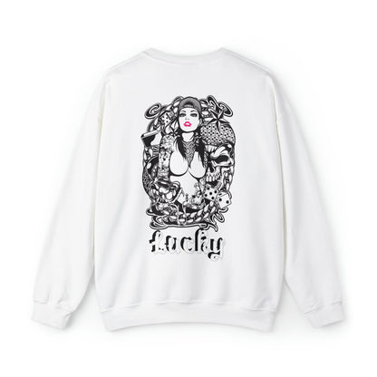 Lucky Front and back Crewneck Sweatshirt