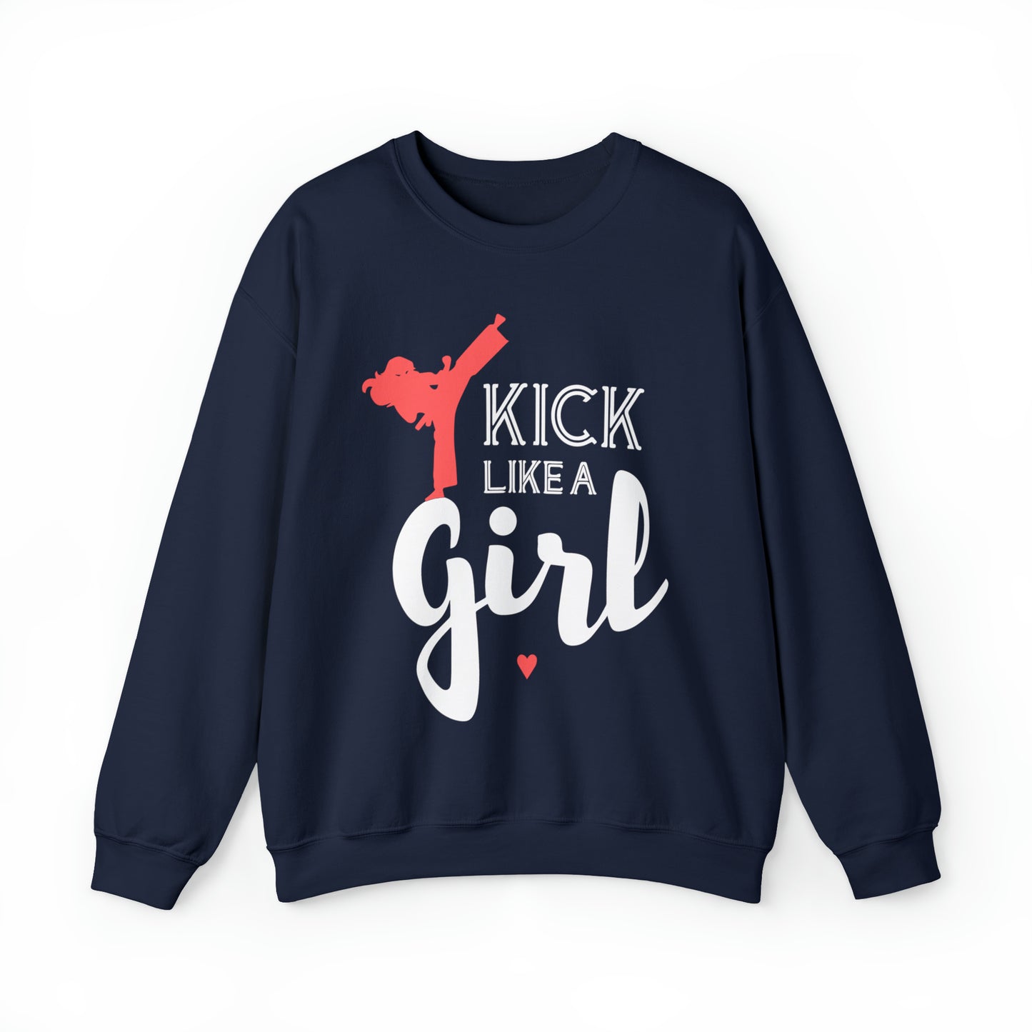 Kick Like A Girl Crewneck Sweatshirt