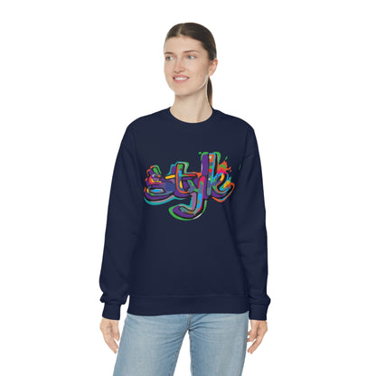 Graffiti style in colors Crewneck Sweatshirt