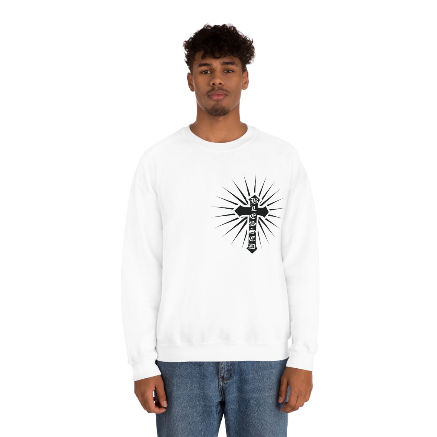 Blessed Cross Crewneck Sweatshirt