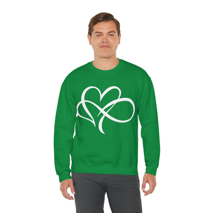 Infinity with heart tee Crewneck Sweatshirt