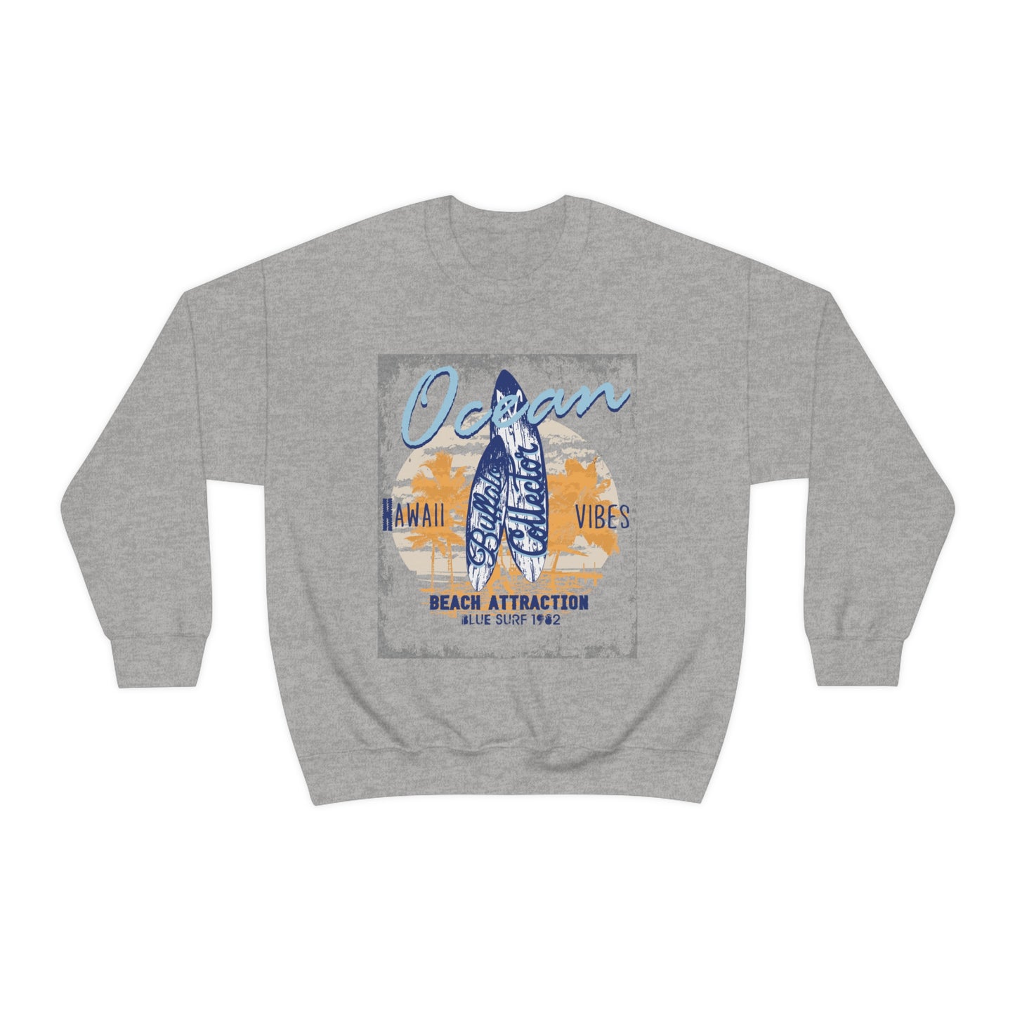 Ocean Hawaii Vibes Crewneck Sweatshirt