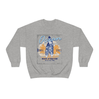 Ocean Hawaii Vibes Crewneck Sweatshirt