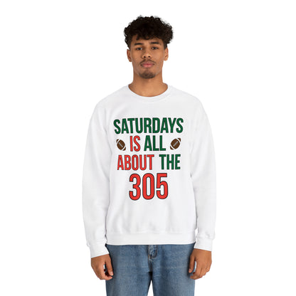 Saturdays is all about the 305 Crewneck Sweatshirt