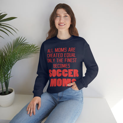 Finest soccer mom Crewneck Sweatshirt