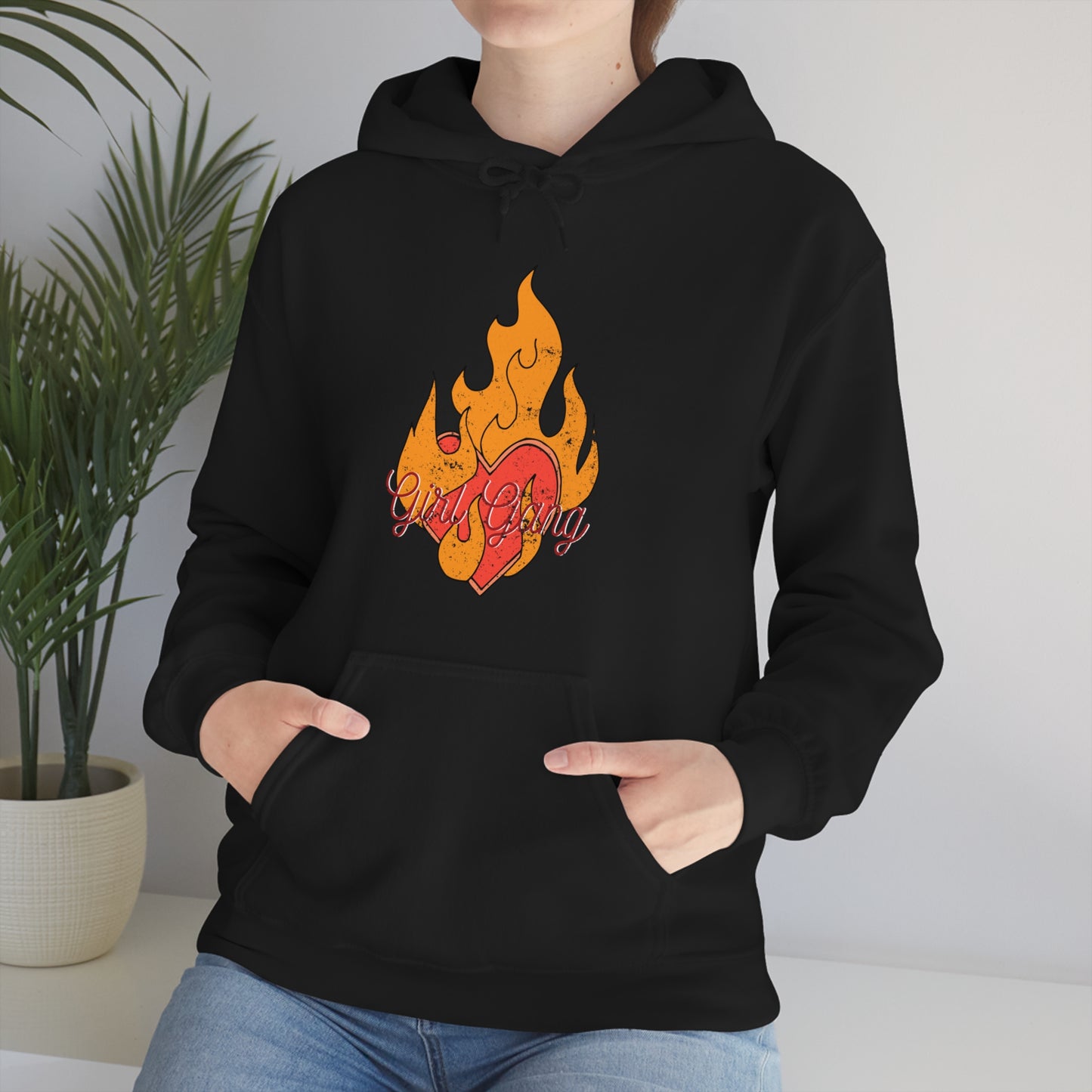 Girl Gang on Fire Hoodie