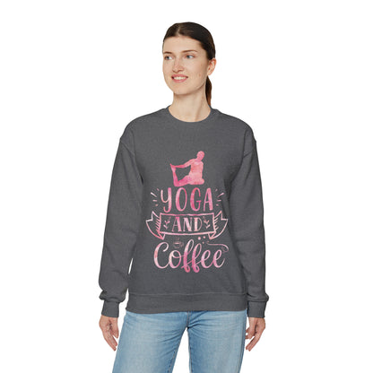 Yoga And Coffee Crewneck Sweatshirt