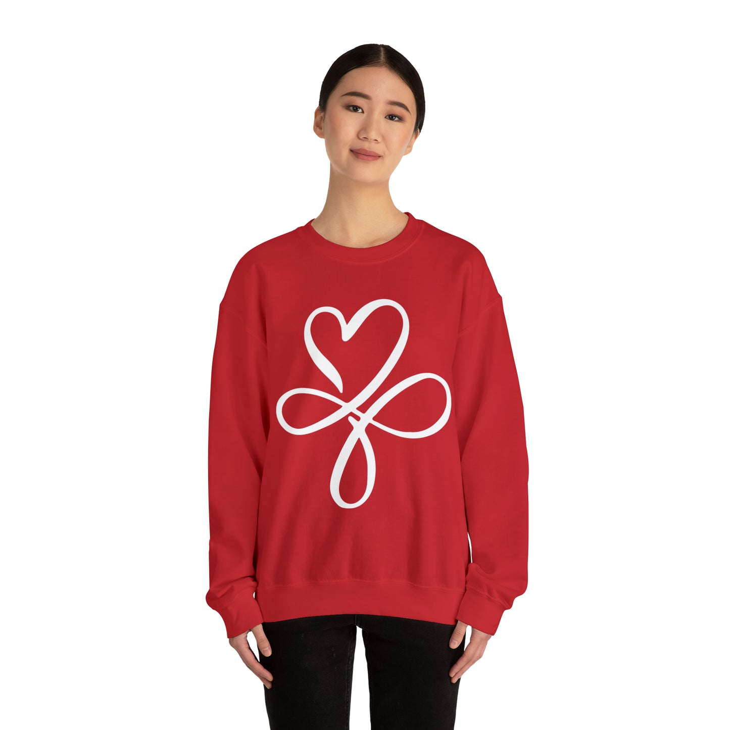 Heart symbol Love Infinity symbol Crewneck Sweatshirt