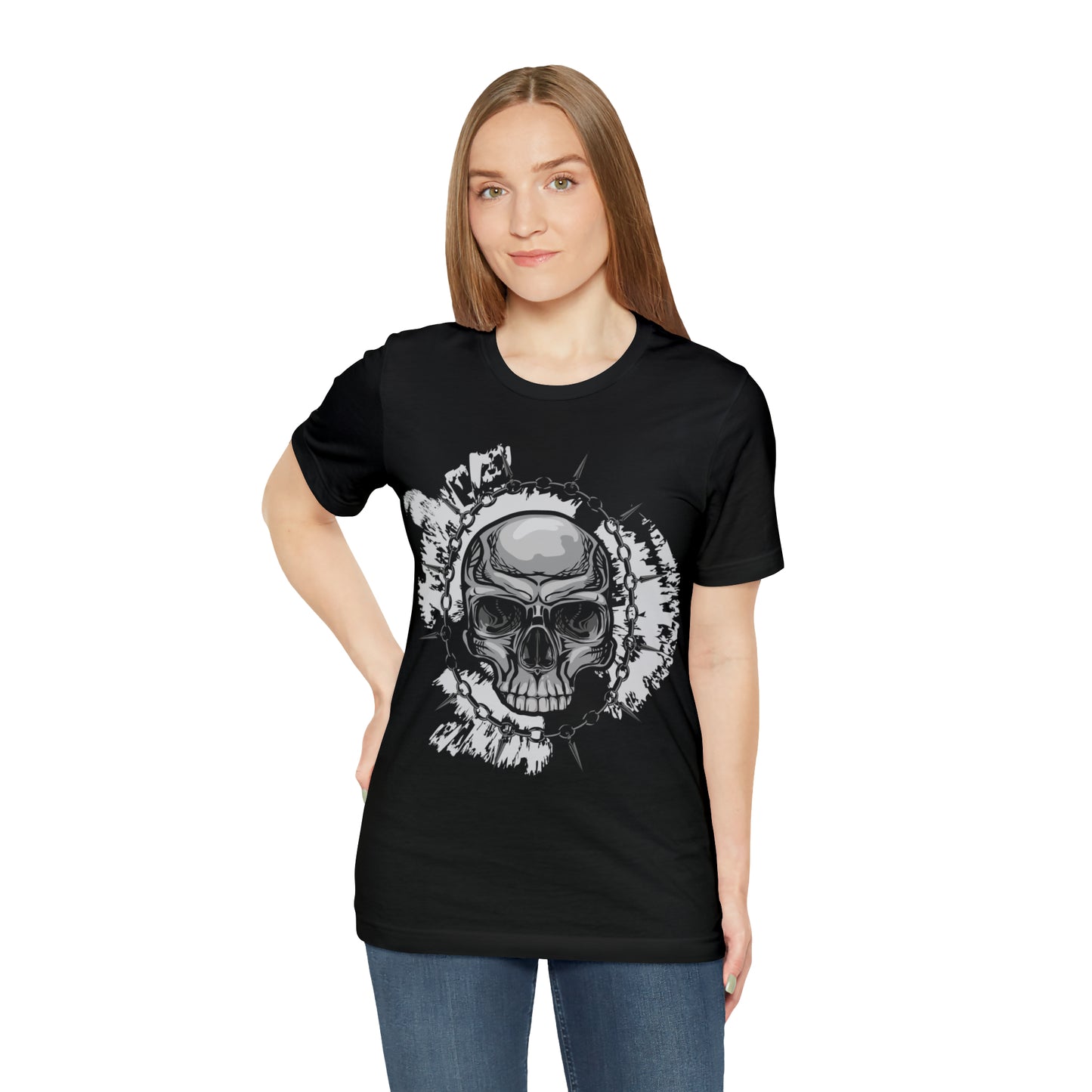 Skull Chain Splatter T-Shirt