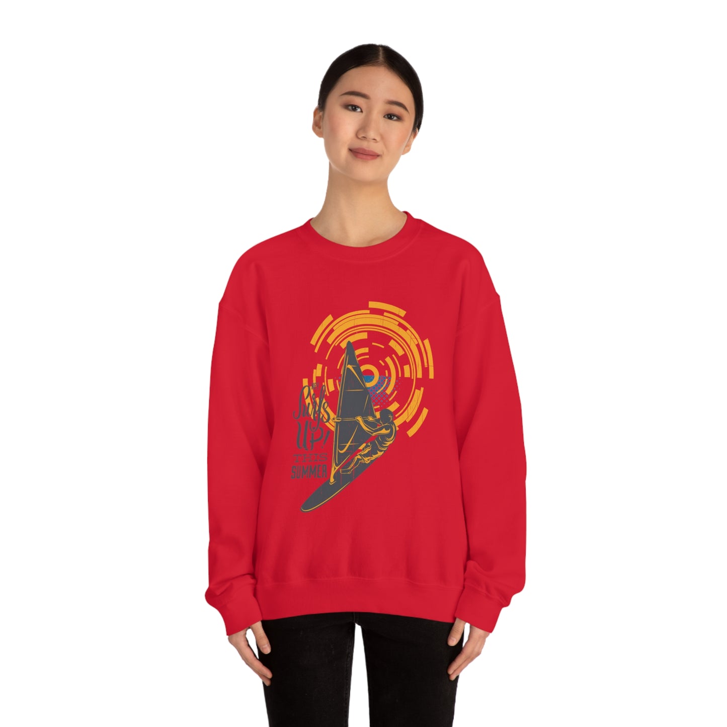 Surfs Up This Summer! Crewneck Sweatshirt