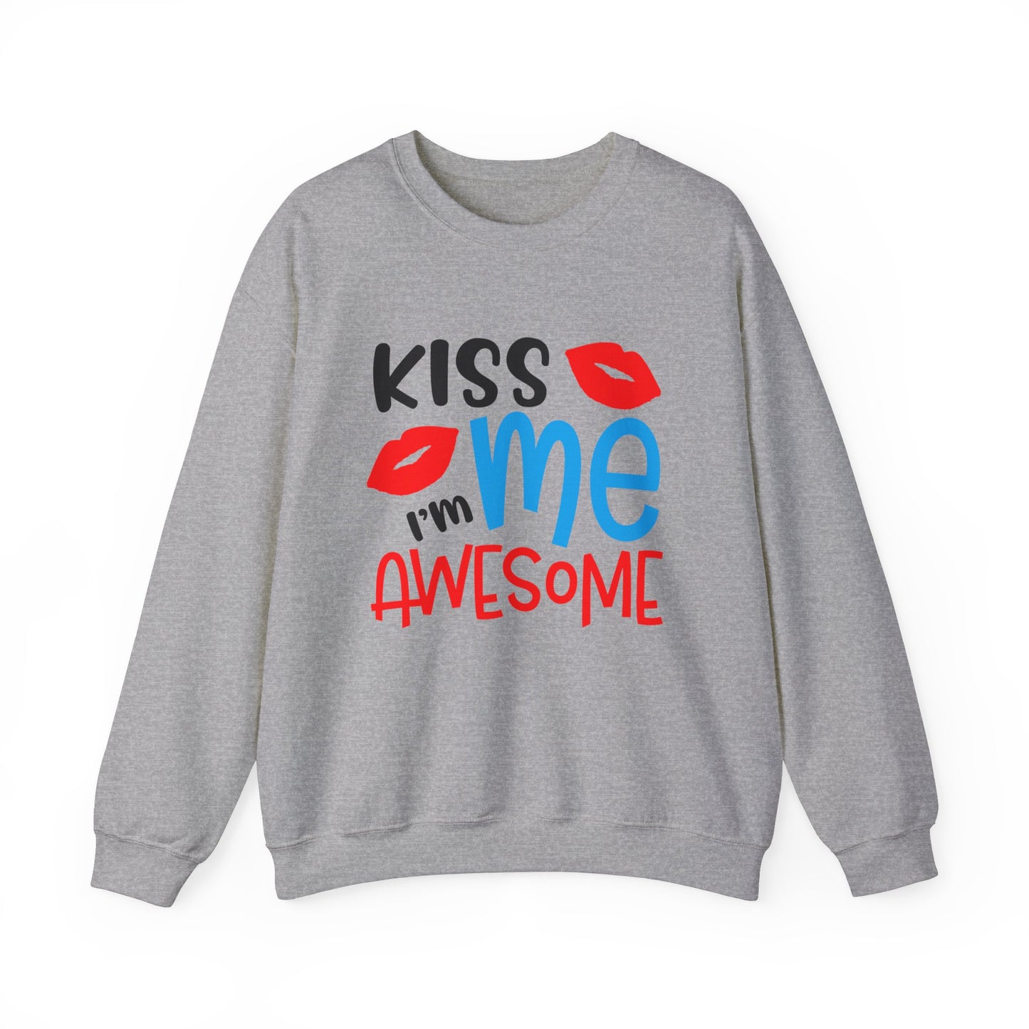 Kiss Me I'm Awesome Crewneck Sweatshirt