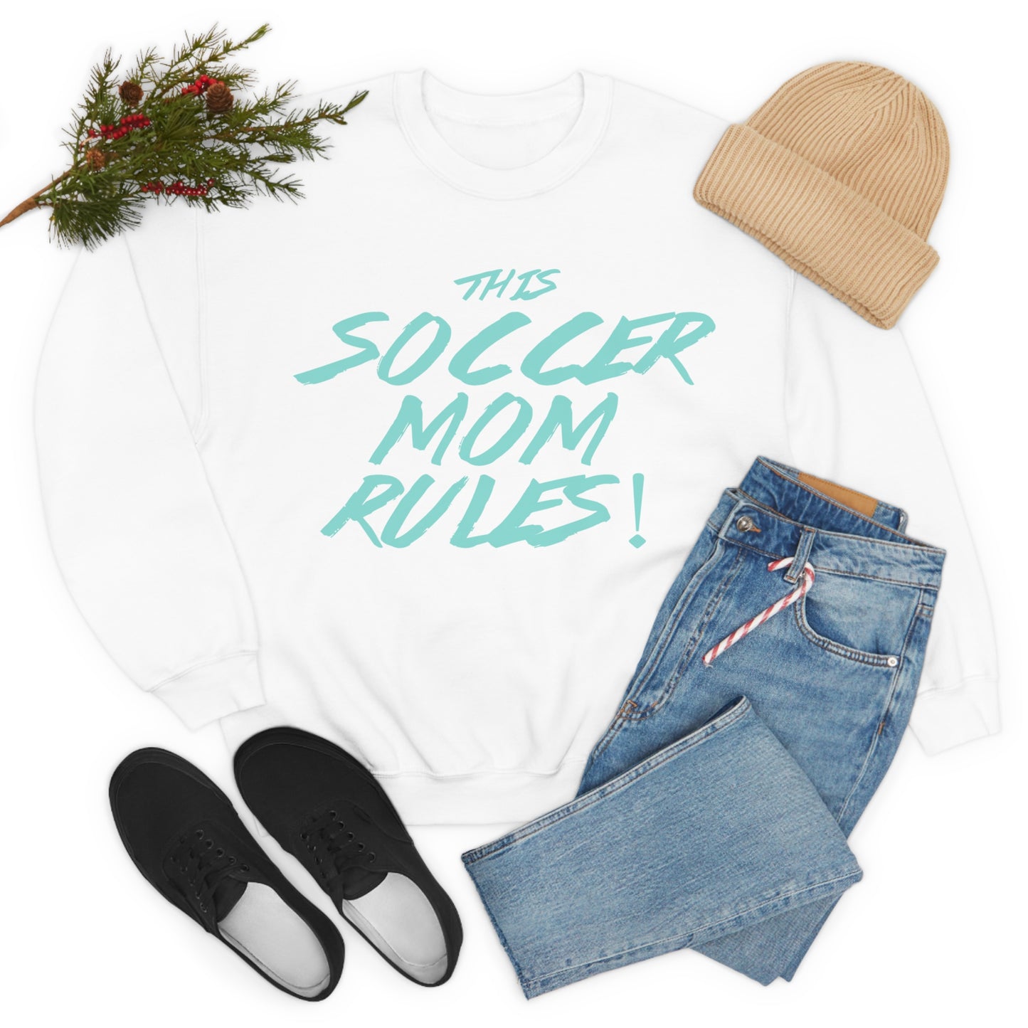 Soccer mom rules Crewneck Sweatshirt