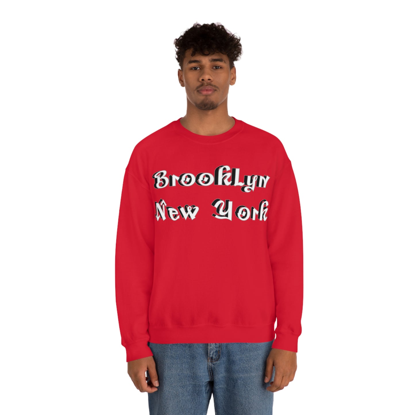 Brooklyn New York Graffitti Crewneck Sweatshirt