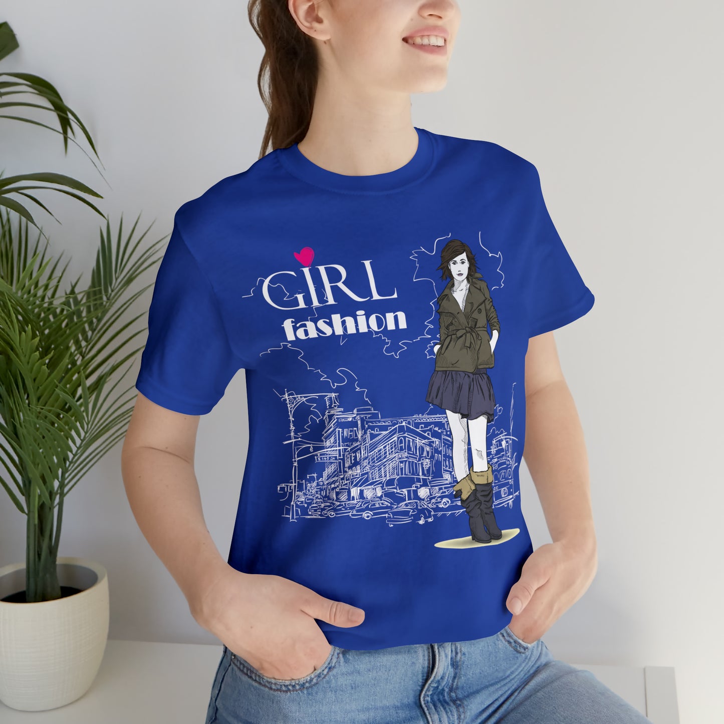 Girl with fashion T-Shirt