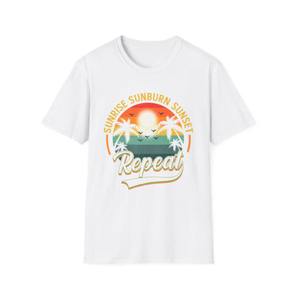 Sunrise sunburn sunset repeat vintage T-Shirt