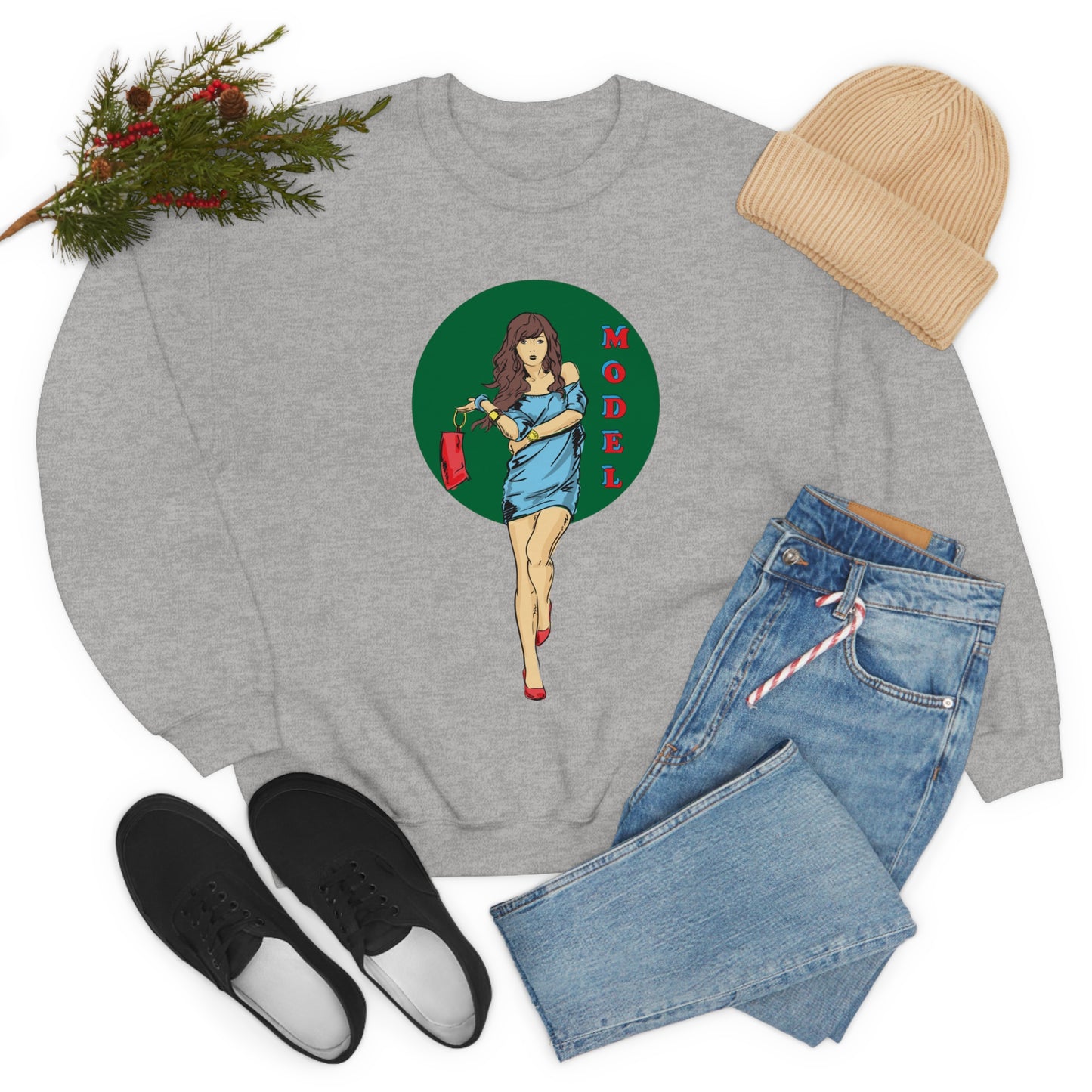 Model girl Crewneck Sweatshirt