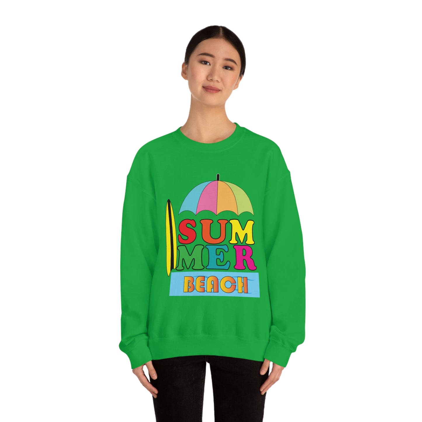 Summer Beach Crewneck Sweatshirt