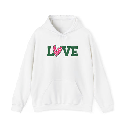 Love stripped heart Hoodie