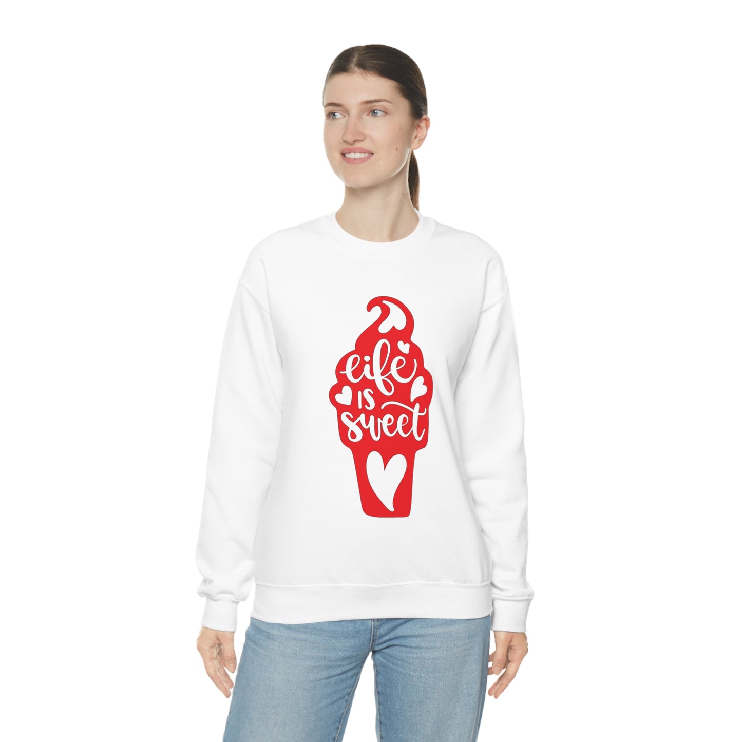 Life_is_sweet Crewneck Sweatshirt