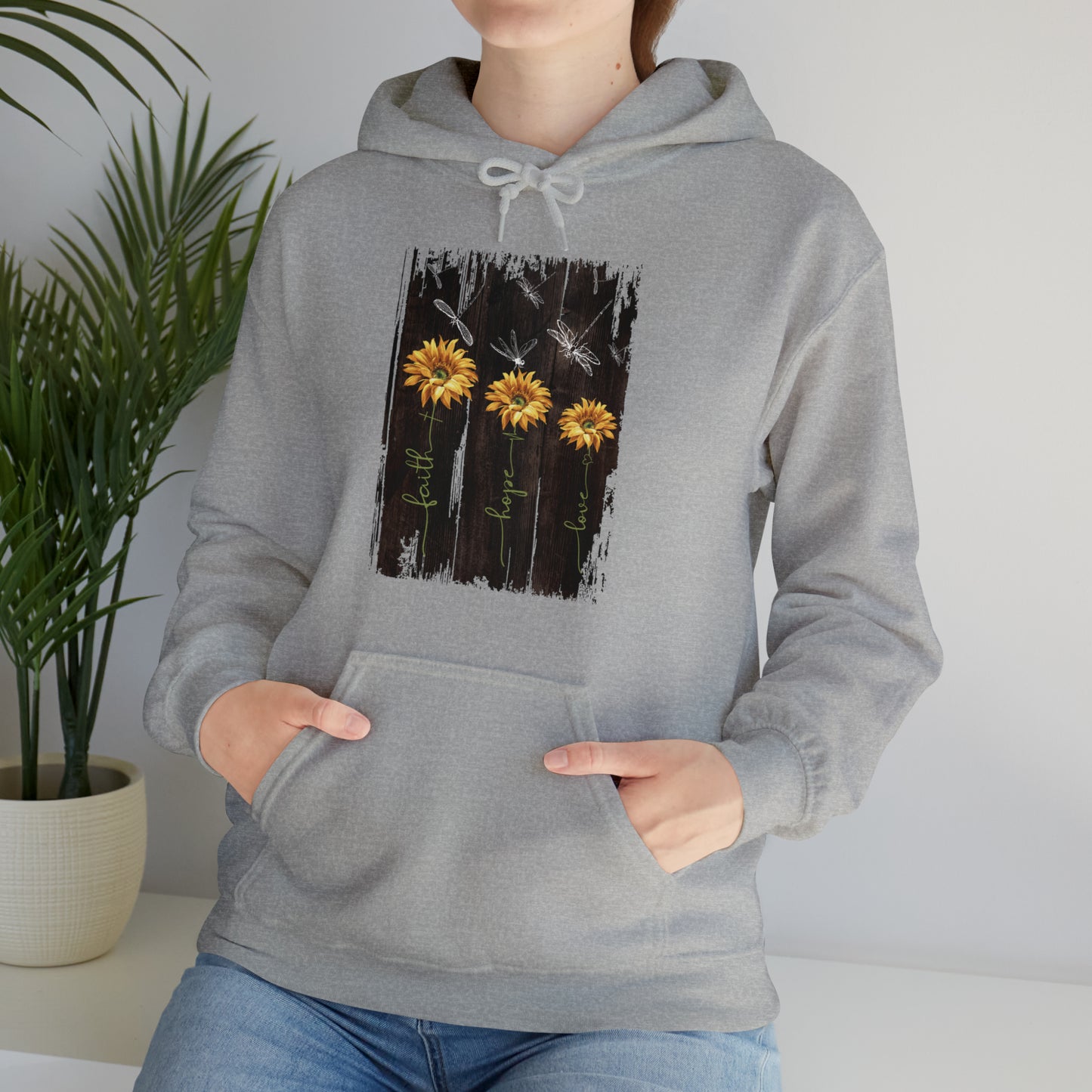 Sunflowers Faith hope love Hoodie