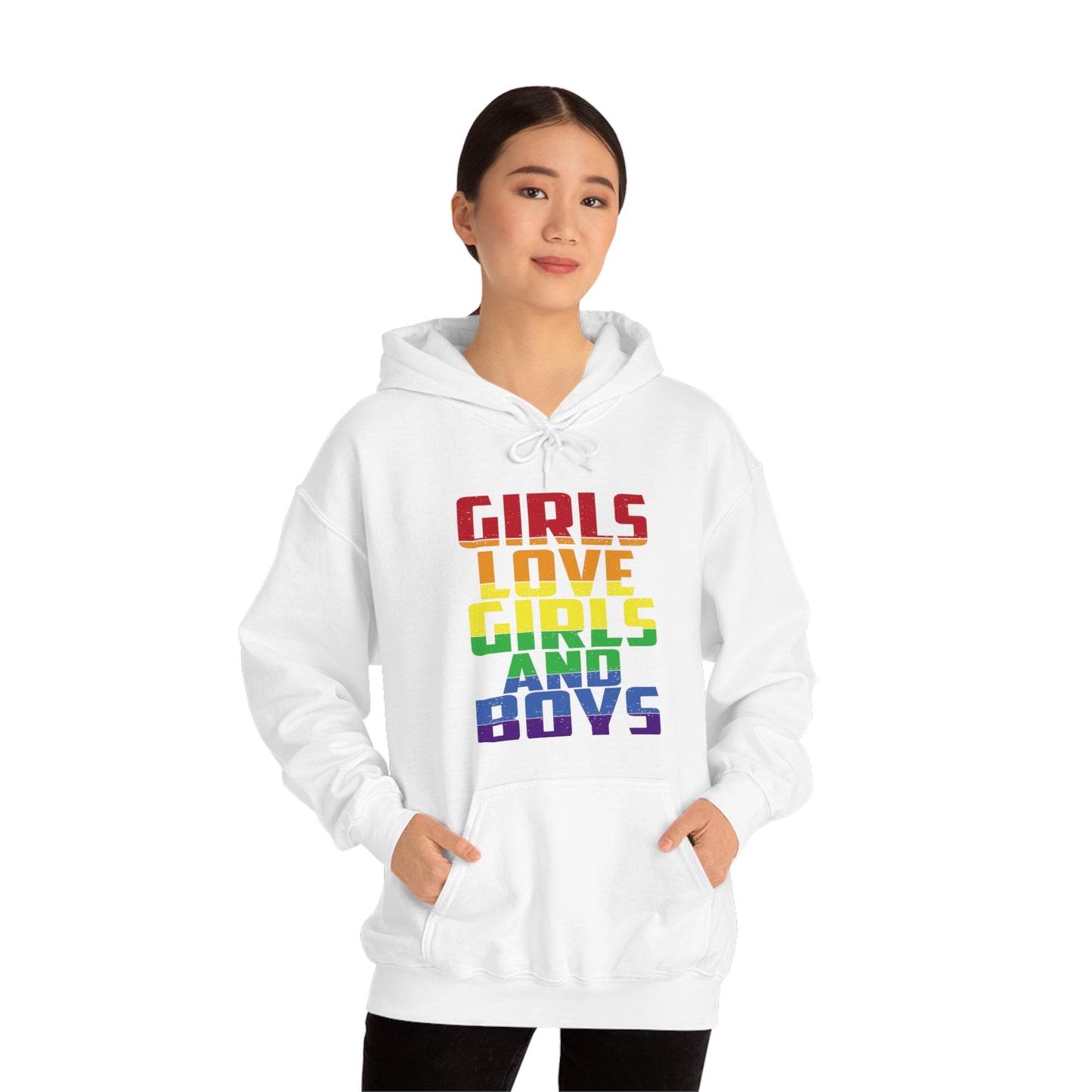 Girls Love Girls and Boys Hoodie