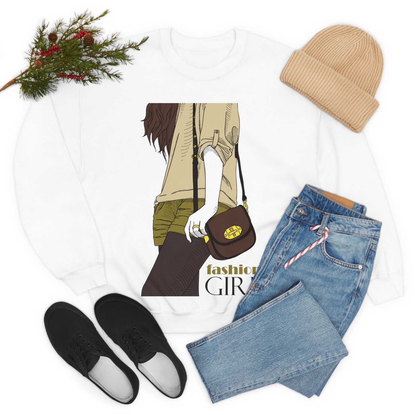 Fashion girl Crewneck Sweatshirt