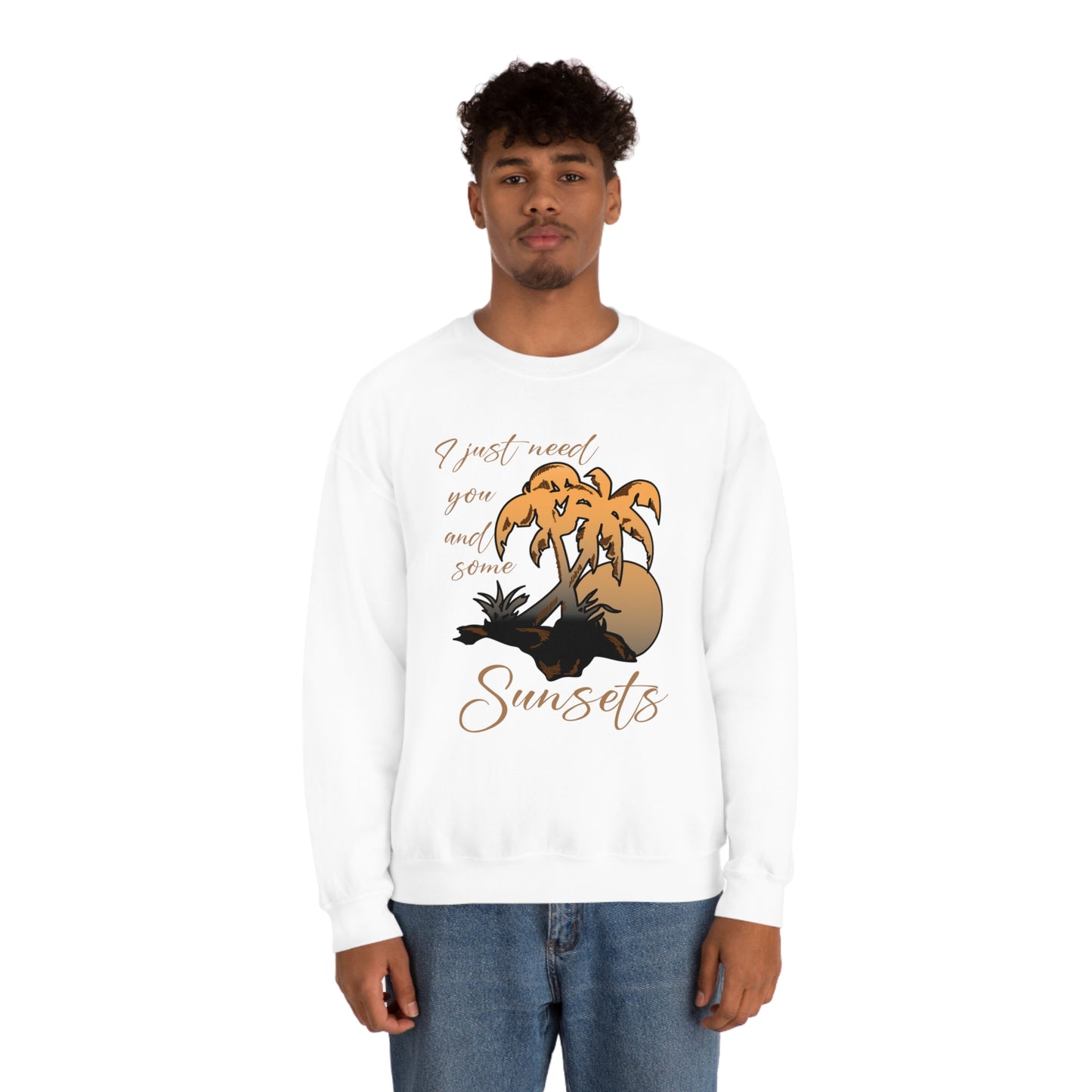 Just You and Some Sunsets Crewneck Sweatshirt