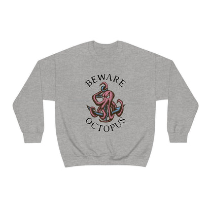 Beware Octopus Crewneck Sweatshirt