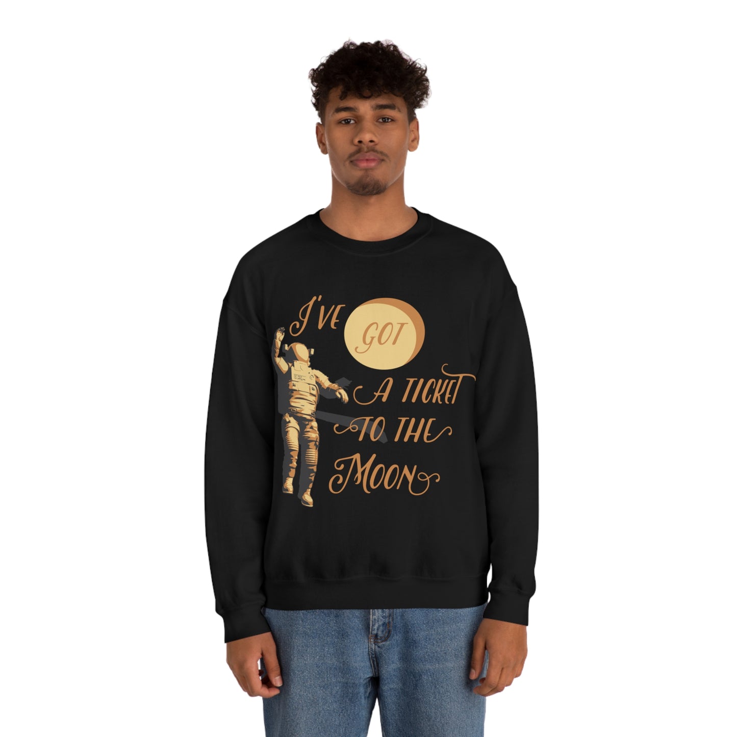 I've got a ticket to the moon Crewneck Sweatshirt