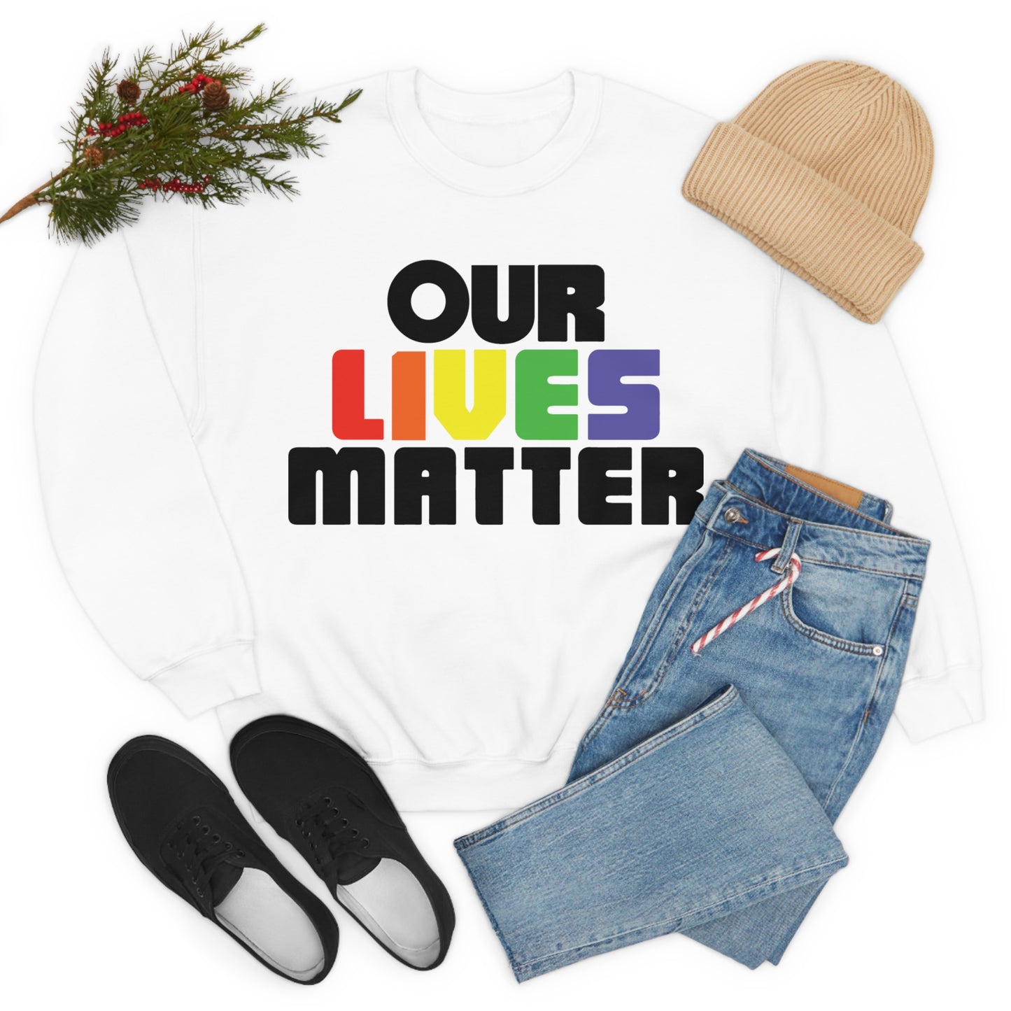 Our lives matter 1 Crewneck Sweatshirt