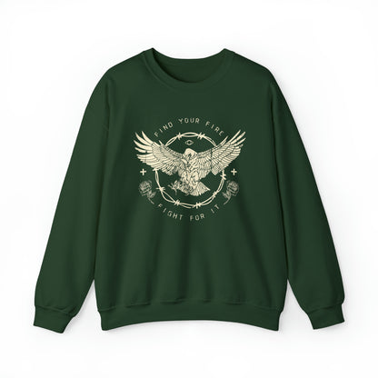 Find your fire and fight it Crewneck Sweatshirt