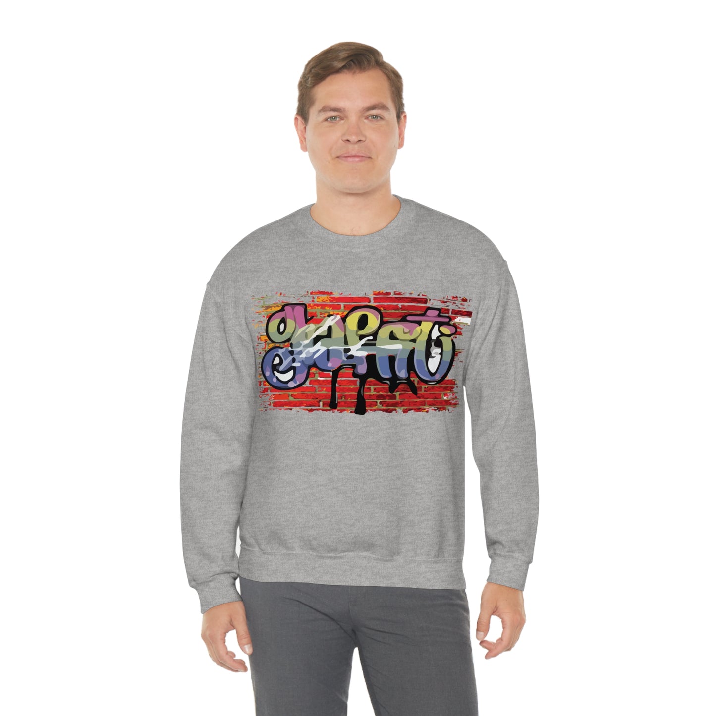 Graffiti on a wall Crewneck Sweatshirt