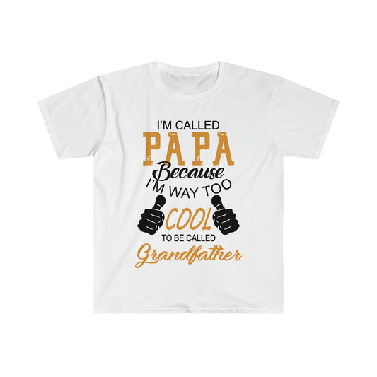 Papa Way Too Cool to Be Called Grandfather T-Shirt