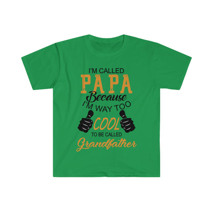 Papa Way Too Cool to Be Called Grandfather T-Shirt