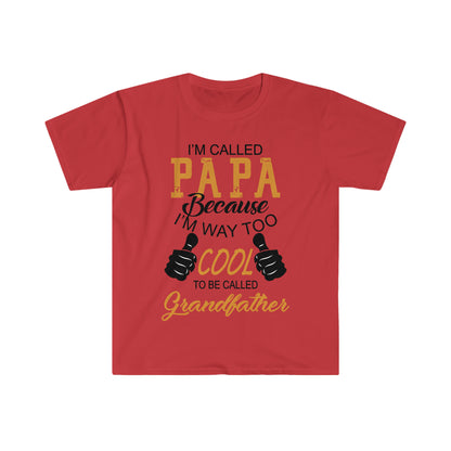 Papa Way Too Cool to Be Called Grandfather T-Shirt