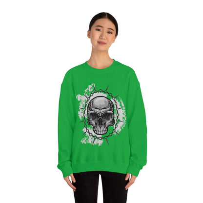 Skull Chain Splatter Crewneck Sweatshirt