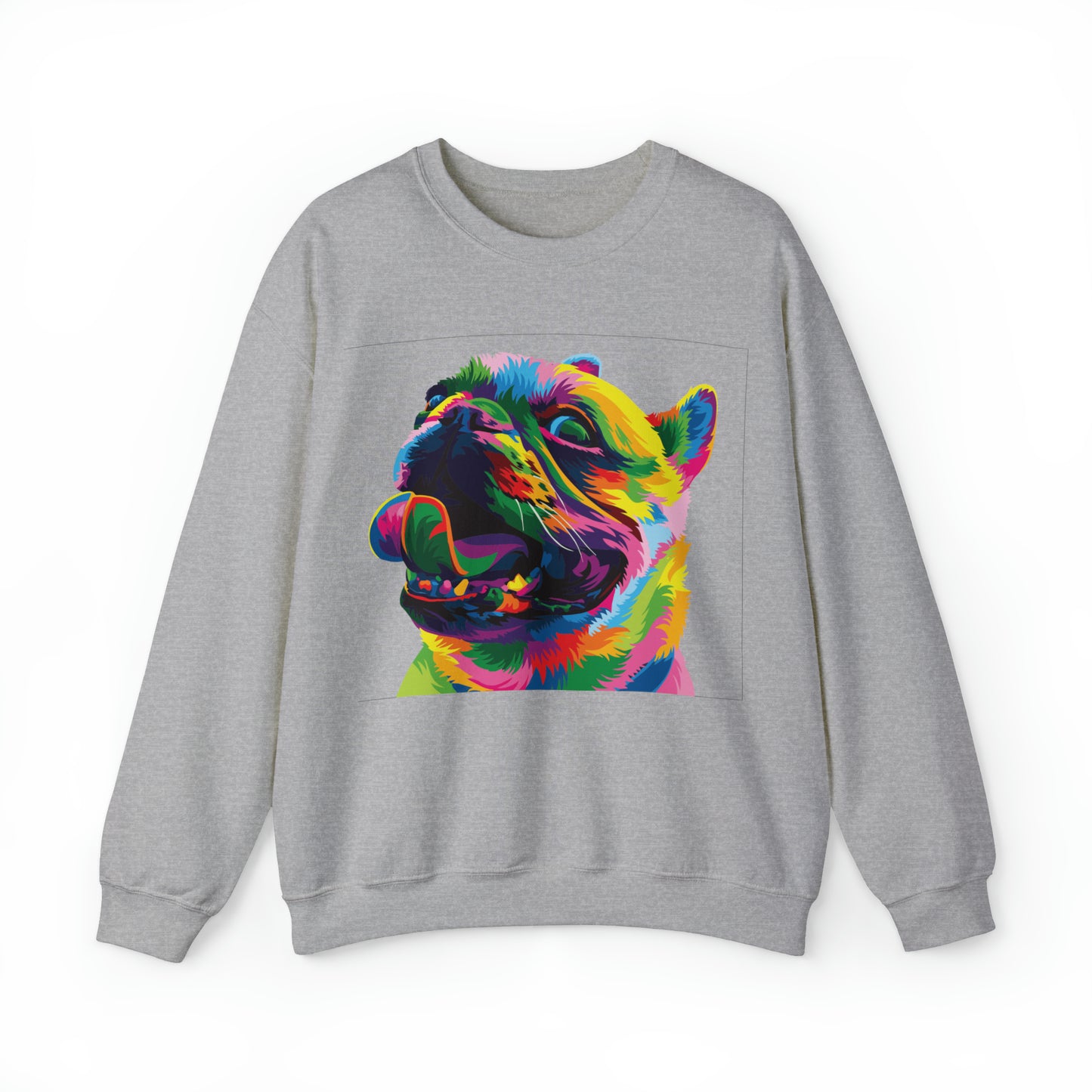 Colorful Dog Crewneck Sweatshirt