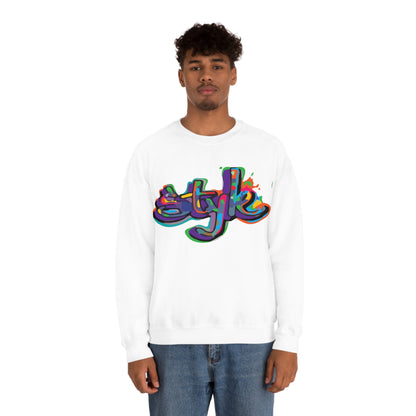 Graffiti style in colors Crewneck Sweatshirt