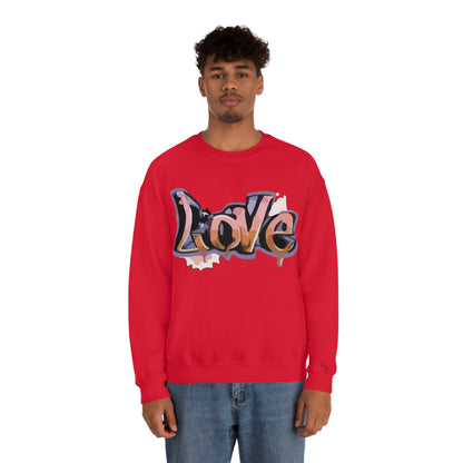 Cool love graffiti Crewneck Sweatshirt