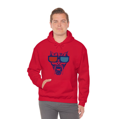 3D Glasses Tiger Hoodie