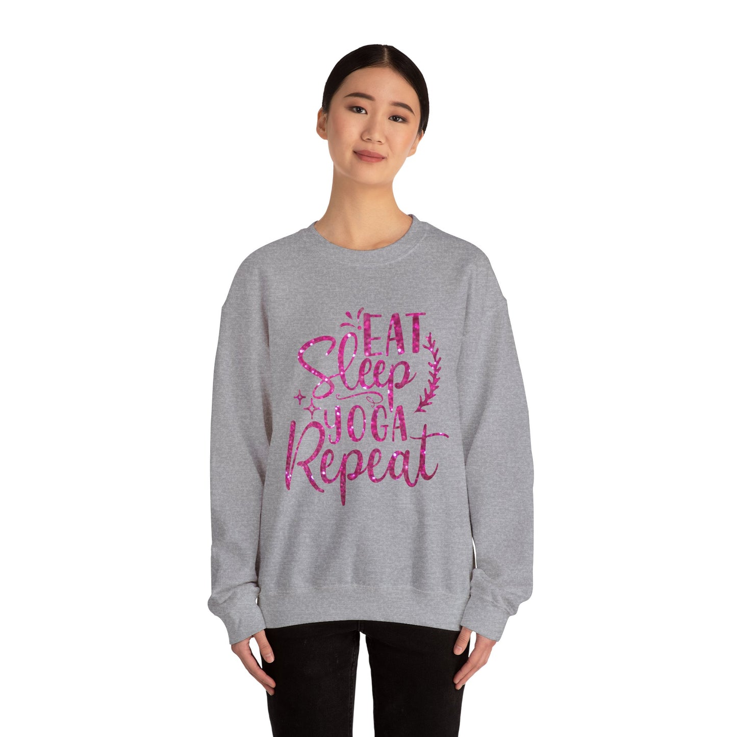 Eat Sleep Yoga Repeat Crewneck Sweatshirt