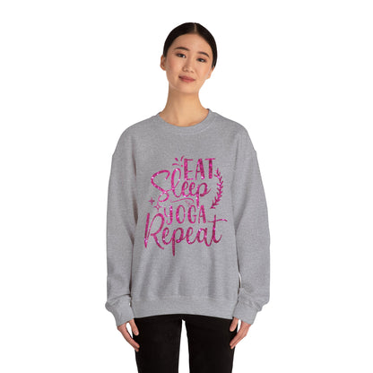 Eat Sleep Yoga Repeat Crewneck Sweatshirt