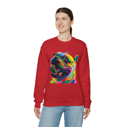 Colorful Dog Crewneck Sweatshirt