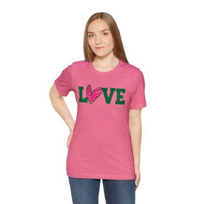 Love stripped heart T-Shirt